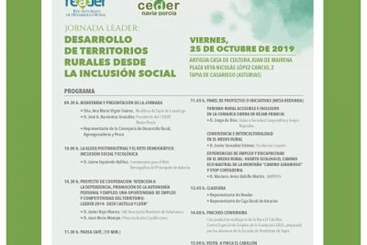 La jornada del GDR Navia-Porcía se centra en la inclusión social en el desarrollo de los territorios rurales La jornada del GDR Navia-Porcía se centra en la inclusión social en el desarrollo de los territorios rurales